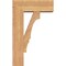 Ekena Millwork Balboa Block Smooth Bracket w/ Offset Brace, Western Red Cedar, 7 1/2"W x 20"D x 32"H BKT0806X20X32BOA05SWR - alternate 4